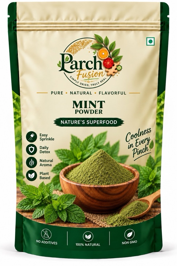 Parch Fusion Mint Powder packaging